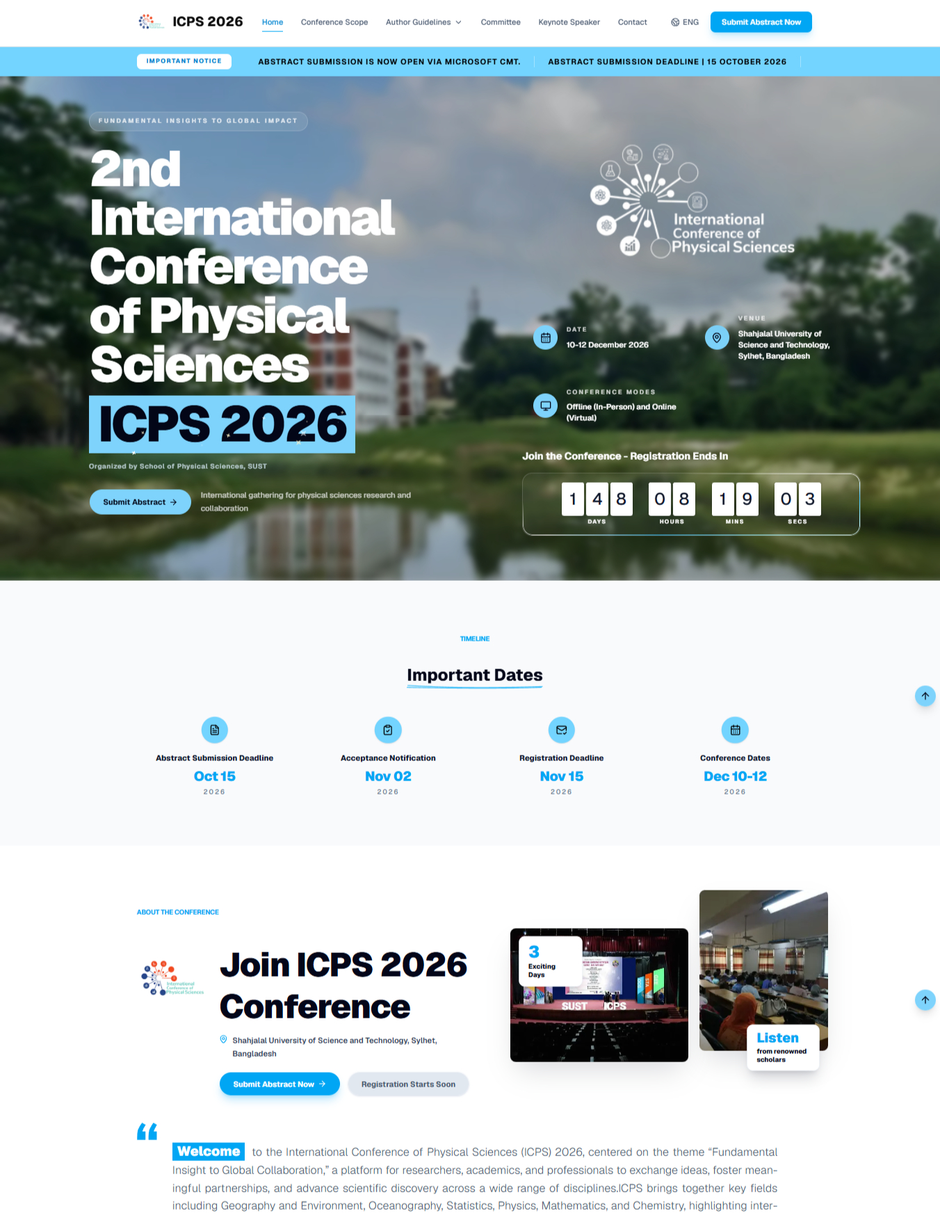 ICPS 2026 — Academic/Conference project screenshot by hakaluki.dev